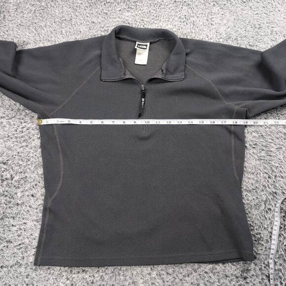 The North Face Sweater Women Medium Gray Normcore Quarter Zip Outdoor Pullover - Picture 4 of 7